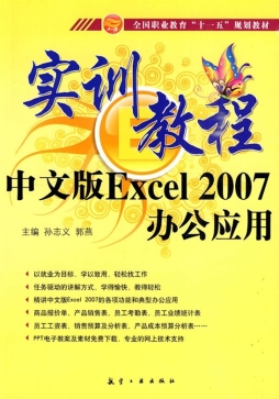 中文版Excel 2007办公应用实训教程封面图