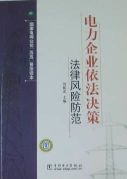 电力企业依法决策法律风险防范封面图