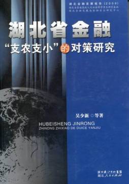 湖北省金融“支农支小”的对策研究封面图