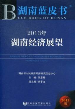 2013年湖南经济展望封面图
