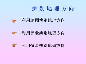 2019-2020学年鲁教版高中地理必修1课件：单元活动-辨别地理方向(共36张PPT)