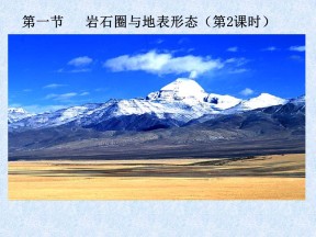2019-2020学年鲁教版高中地理必修1课件：2.1 岩石圈与地表形态(第2课时)(共26张PPT)