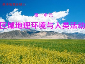 2019-2020学年鲁教版高中地理必修3课件：1.3区域地理环境与人类活动2(共20张PPT)