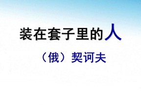 2019--2020学年 语文人教版必修五第2课《装在套子里的人》课件 (共42张PPT)