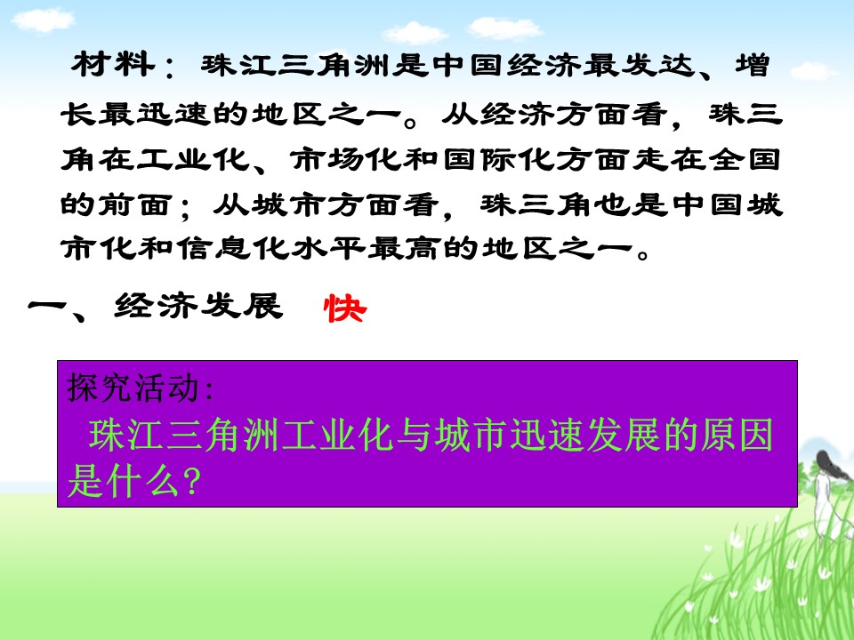 2019-2020学年鲁教版高中地理必修3课件：4.3经济发达地区的可持续发展——以珠江三角洲地区为例(共24张PPT)第3页