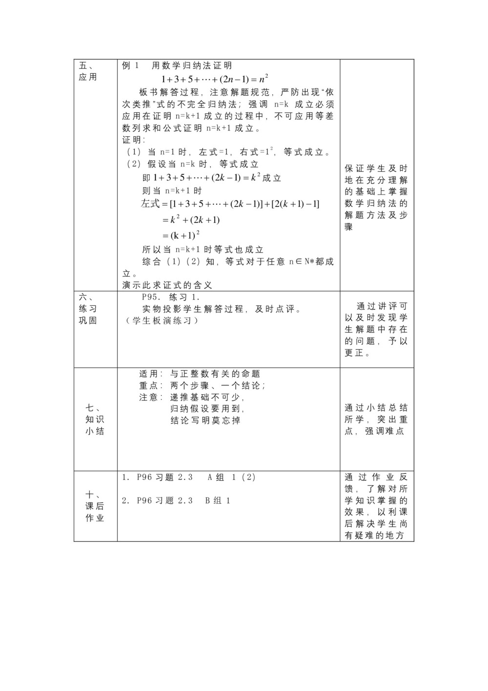 2019-2020学年苏教版选修2-2     数学归纳法  教案第3页