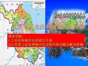 2019-2020学年中图版高中地理必修3课件：2.5《中国江苏省工业化和城市化的探索》(共30张PPT)