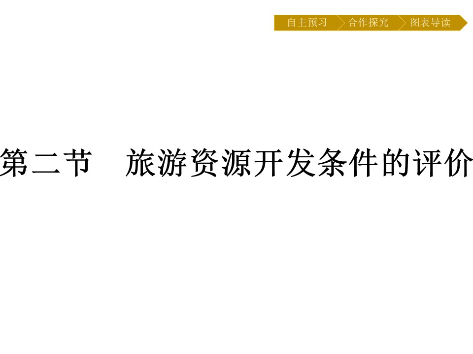2019-2020学年 人教版选修3 ：第2章+第2节　旅游资源开发条件的评价+课件（29张）第1页