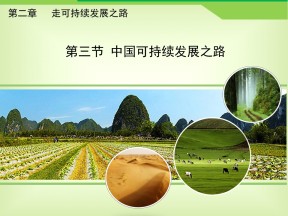 2019-2020学年鲁教版高中地理必修3课件：2.3中国可持续发展之路 (共23张PPT)