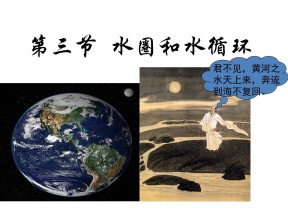 2019-2020学年鲁教版高中地理必修1课件：2.3水圈与水循环（共27张PPT）