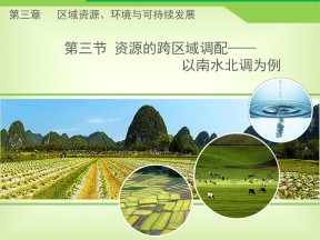 2019-2020学年鲁教版高中地理必修3课件：3.3《资源的跨区域调配-以南水北调为例》(共30张PPT)