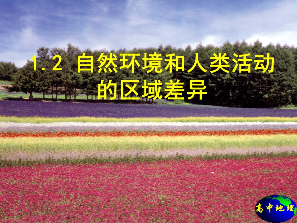 2019-2020学年鲁教版高中地理必修3课件：1.2自然环境与人类活动的区域差异(共35张PPT)第1页