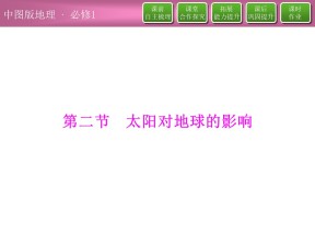 2019-2020学年中图版高中地理必修1课件：1.2太阳对地球的影响（42张）