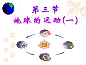 2019-2020学年中图版高中地理必修1课件：1.3地球自转与公转的基本特征 (共29张PPT)
