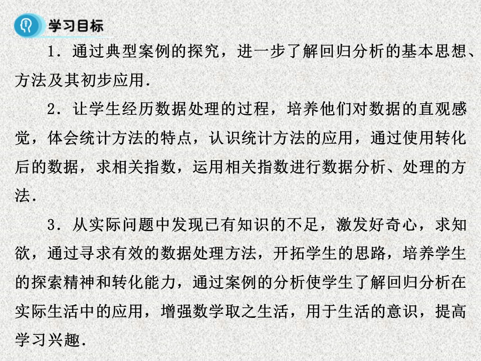 2019-2020学年苏教版选修1-2     回归分析   课件（24张）第1页