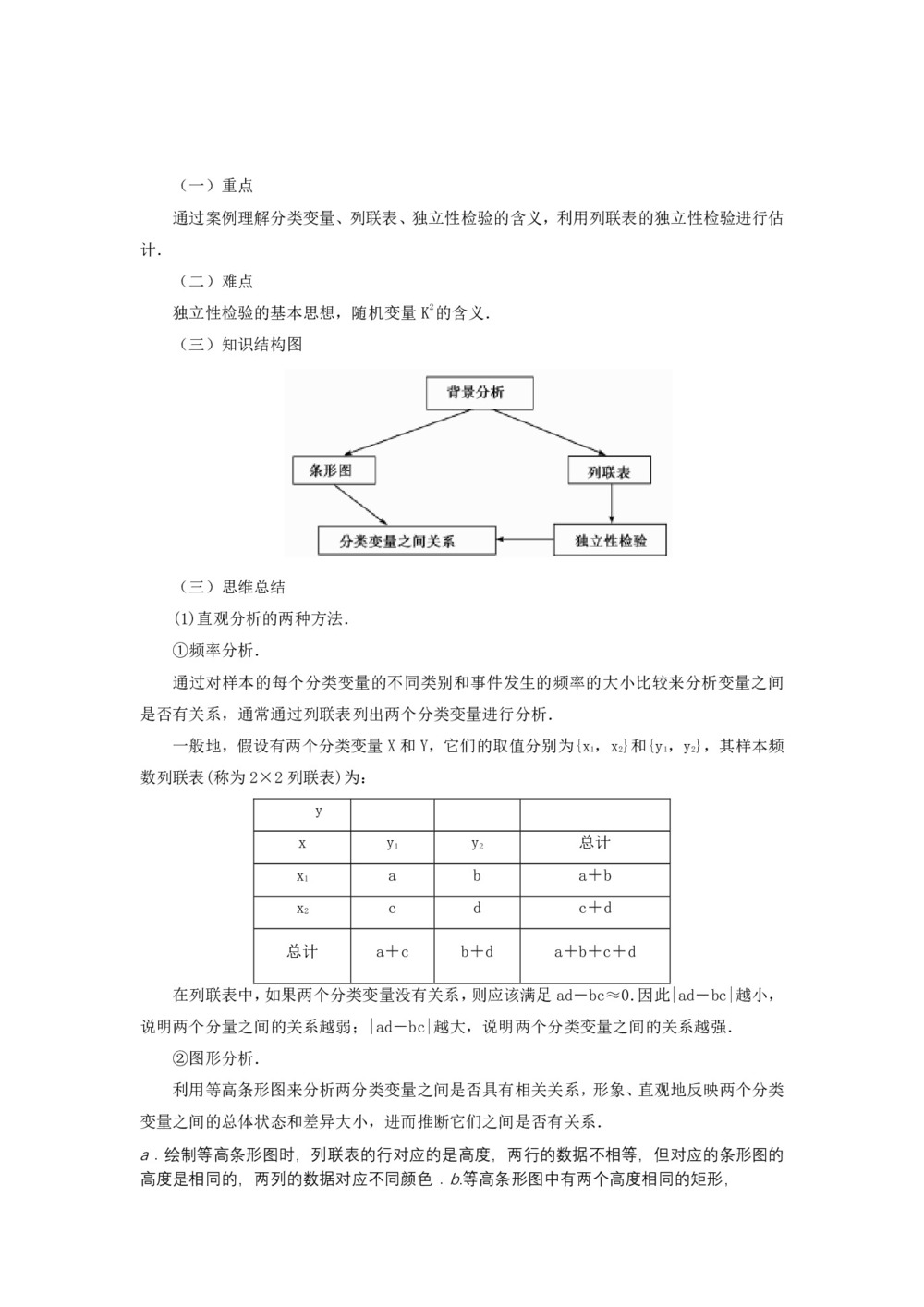 2019-2020学年北师大版选修1-2     独立性检验的基本思想及其初步应用 学案第1页