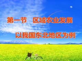 2019-2020学年人教版高中地理必修3课件：4.1区域农业发展 (共76张PPT)