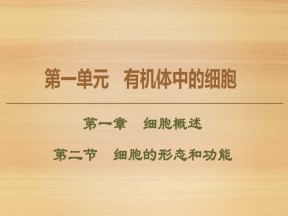 2019-2020学年 中图版 必修1 细胞的形态和功能（45张） 课件