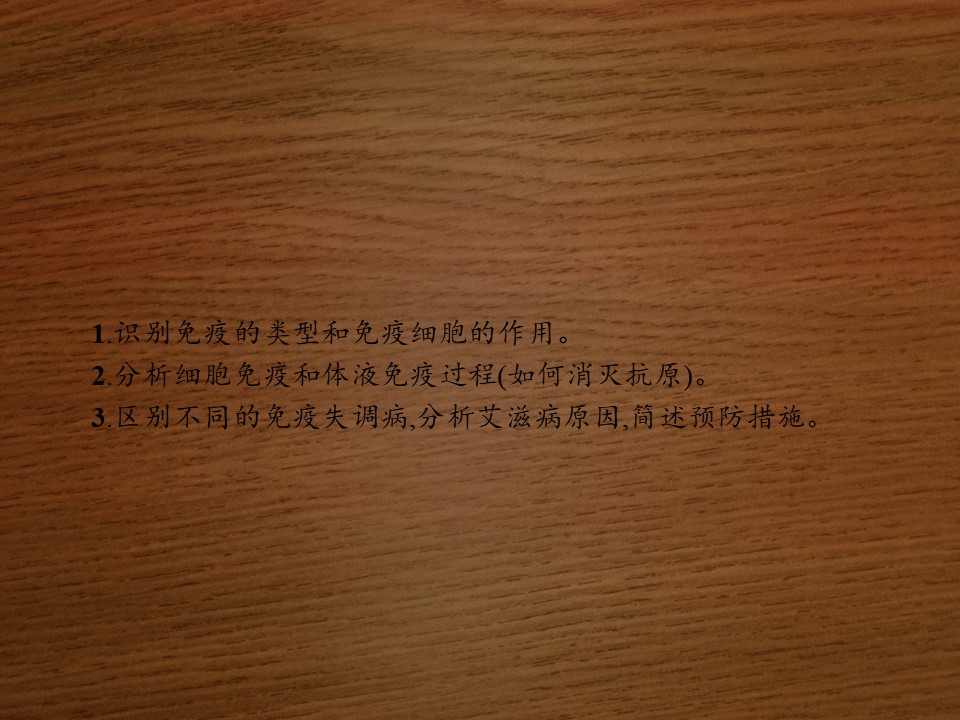 2019-2020学年 北师大版 必修3 人体的免疫与稳态（30张） 课件第2页