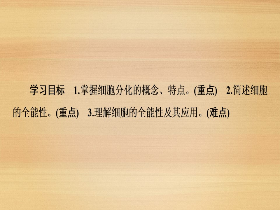 2019-2020学年 中图版 必修1 细胞的分化（45张） 课件第2页