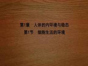 2019-2020学年   人教版 必修3 细胞生活的环境 (35张） 课件