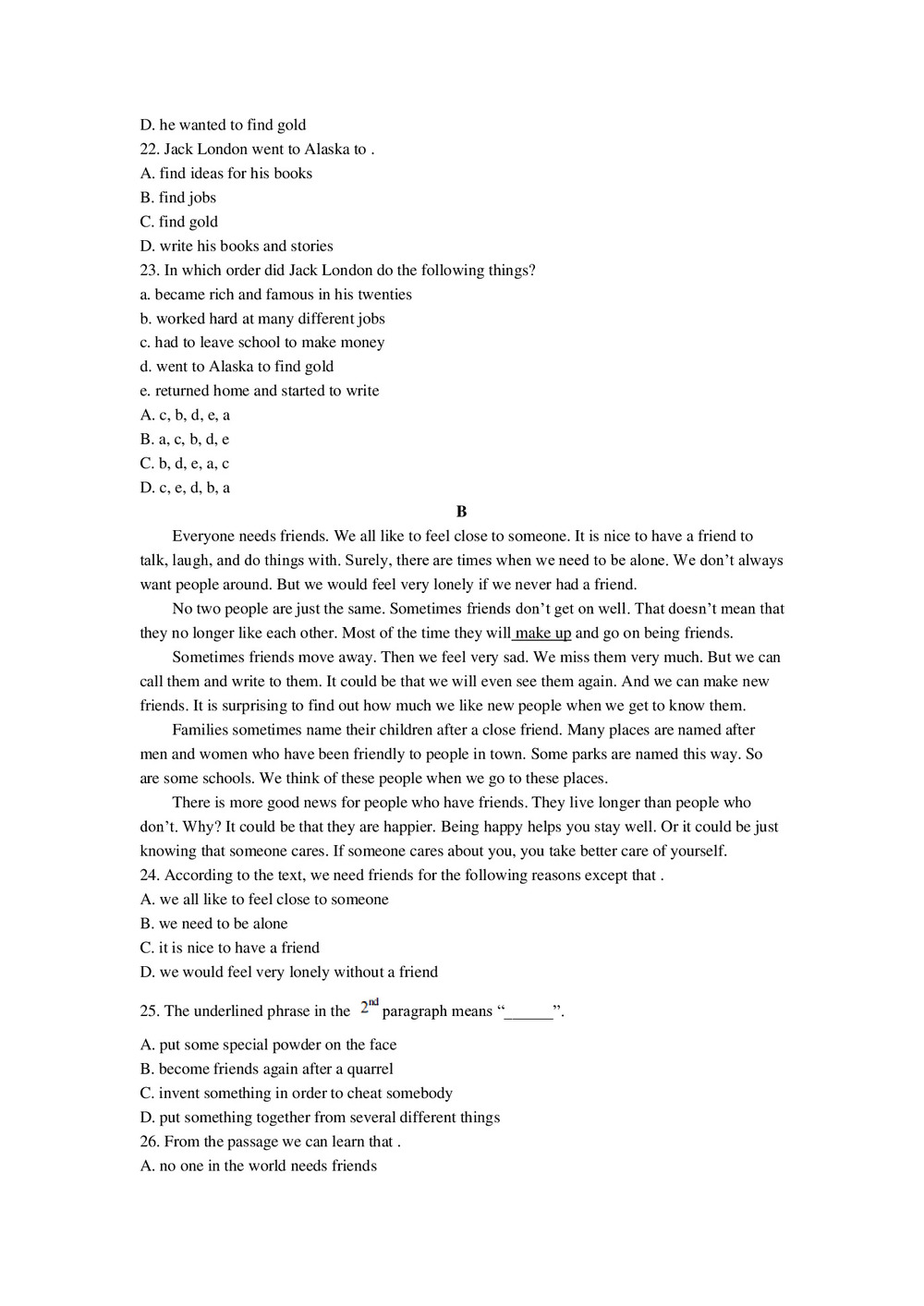 云南省红河州泸西一中2019-2020年高一上学期期中考试英语试卷 Word版含答案第3页