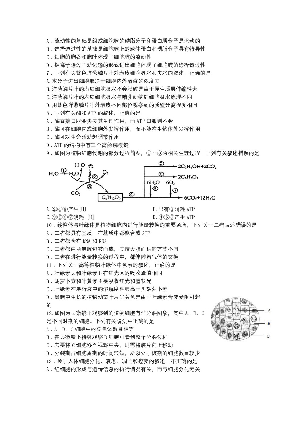 《302edu发布》广东省汕头市金山中学2018-2019学年高二上学期10月月考试题 生物 Word版含答案第2页