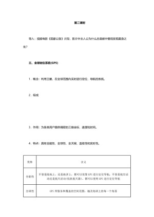 2019-2020学年人教版高中地理必修3教案：1.2地理信息技术在区域地理环境研究中的作用（第二课时）