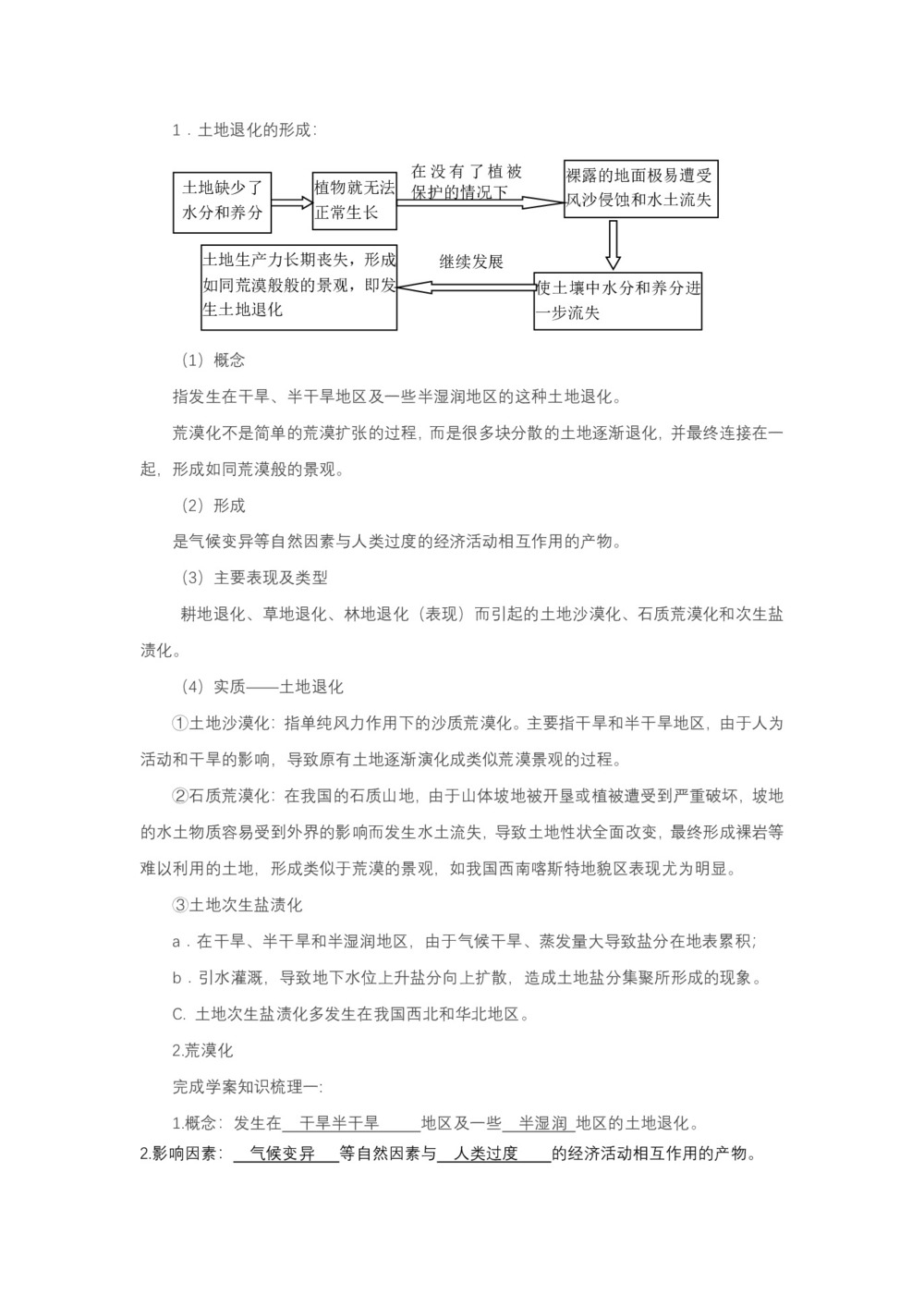 2019-2020学年人教版高中地理必修3教案：2.1 荒漠化的防治  教案2第2页