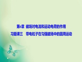 2019-2020学年鲁科版选修3-1 第6章 习题课 带电粒子在匀强磁场中的圆周运动 课件（16张）