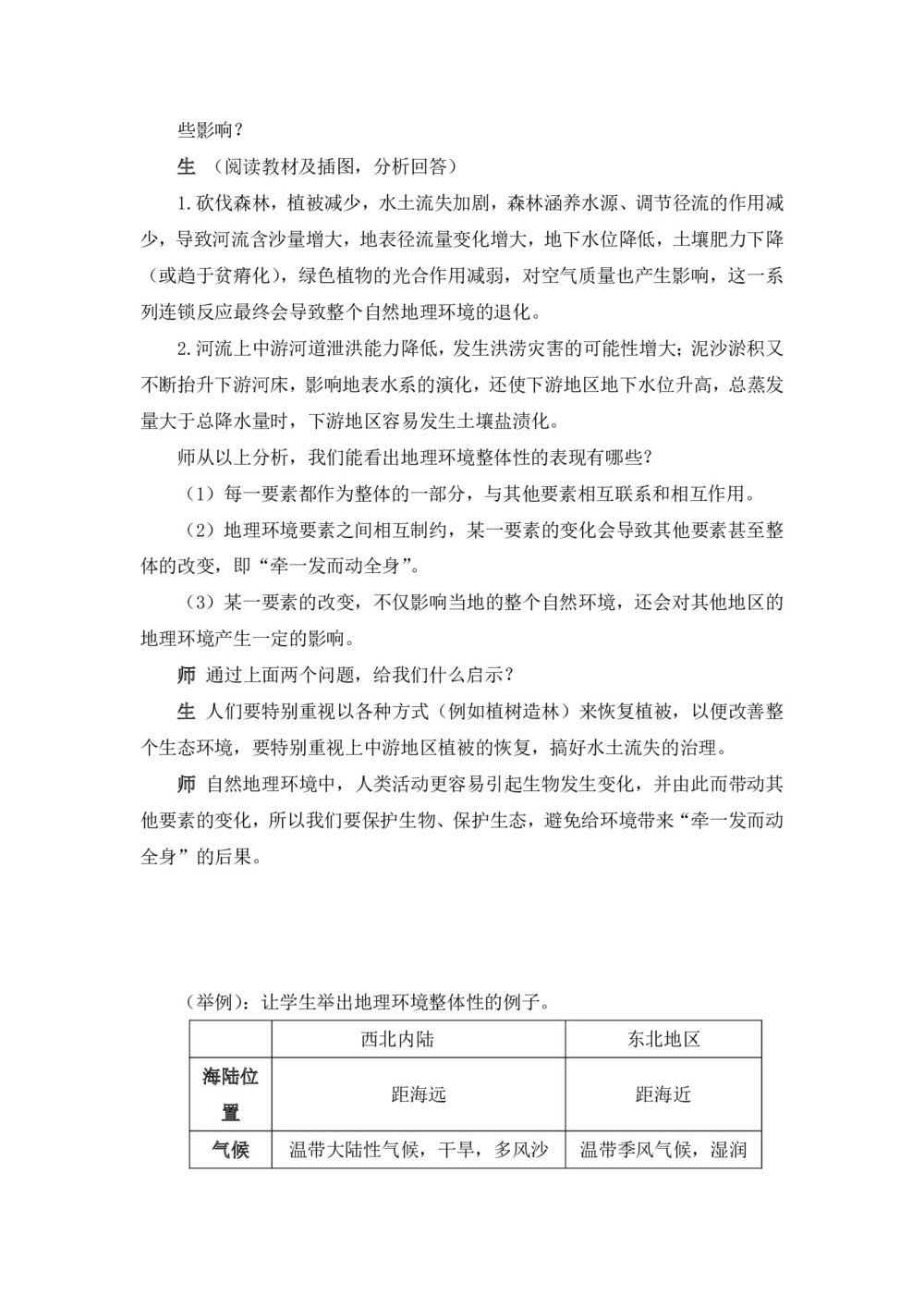 2019-2020学年湘教版高中地理必修1教案：3.2自然地理环境的整体性第3页