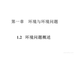 2019-2020学年湘教版高中地理选修6课件：1.2 环境问题概述(共21张PPT)