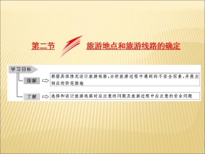 2019-2020学年中图版高中地理选修3课件：3.2旅游地点和旅游线路的确定（共29张PPT）