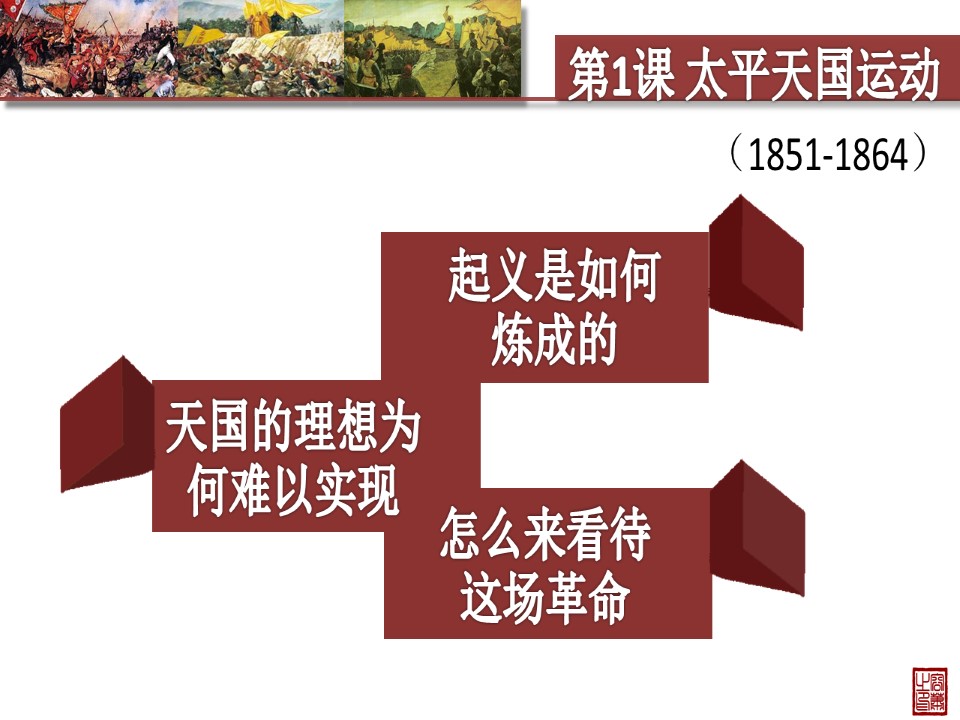 2019—2020学年人民版必修一专题三第1课 太平天国运动【人民版】 【课件】第3页