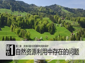 2019-2020学年中图版高中地理选修6课件：2.1自然资源利用中存在的问题 (共53张PPT)
