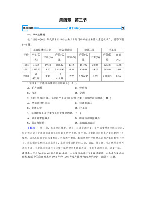 2019-2020学年  人教版 新素养同步 必修二练习：第4章+第3节+传统工业区与新工业区+巩固作业+Word版含解析