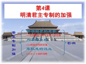 2019—2020学年人教版必修一第4课明清君主专制的加强 课件（43张）