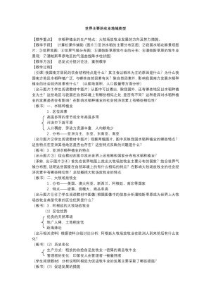 2019-2020学年人教版高中地理必修2教案：3.2 以种植业为主的农业地域类型  教案5