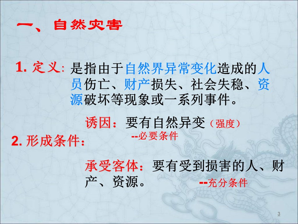 2019-2020学年中图版高中地理选修5课件：1.1自然灾害及其特点 (共45张PPT)第3页