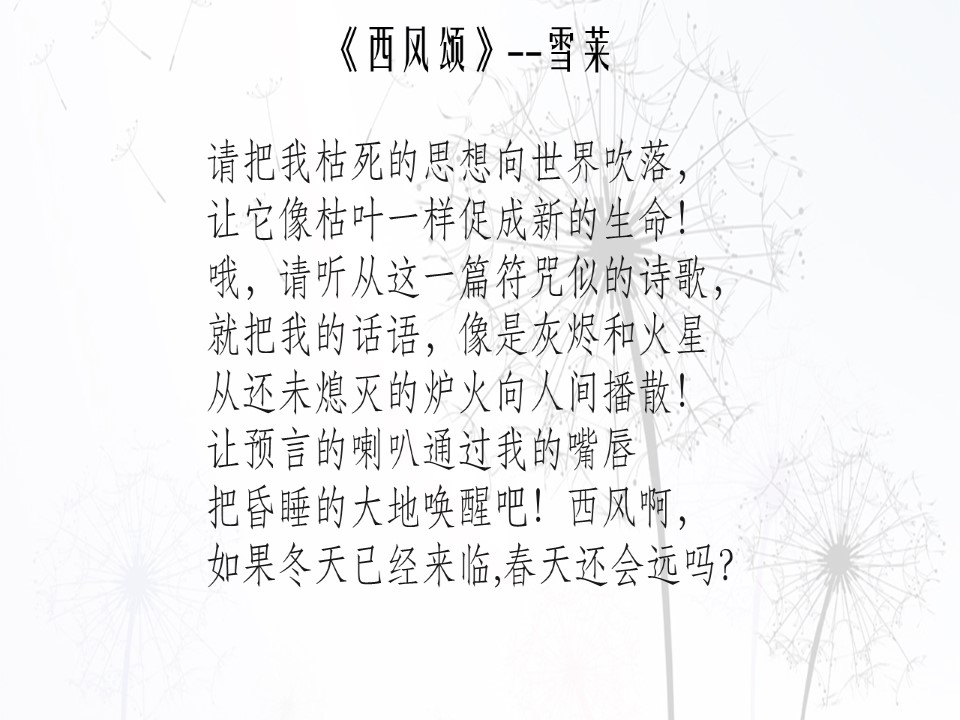 2019—2020学年人教版必修三第22课 文学的繁荣 课件（36张）第1页