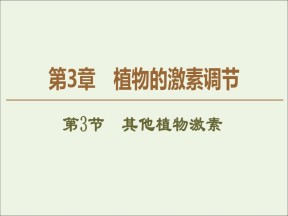 2019-2020学年   人教版 必修3 其他植物激素 (42张） 课件