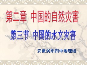 2019-2020学年人教版高中地理选修5课件：2.3中国的水文灾害2(共29张PPT)