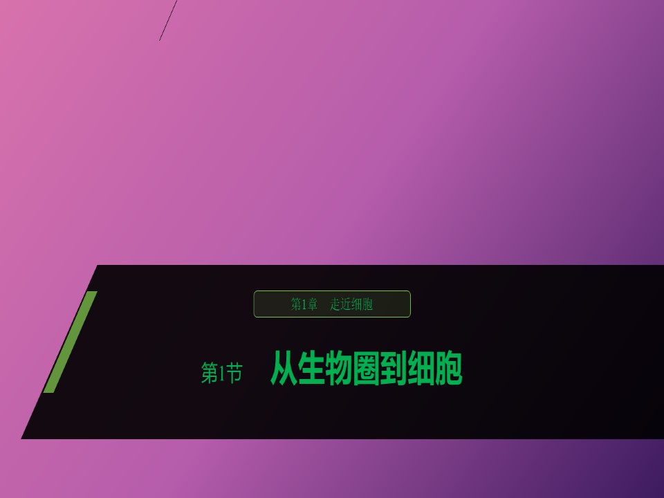 2019-2020学年  人教版  必修1 从生物圈到细胞  课件 （24张）第1页