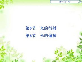 2019-2020学年人教版选修3-4 第十三章 第5节　光的衍射 第6节　光的偏振 课件（33张）