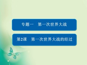 2019-2020学年人民版选修3 1-2 第一次世界大战的经过 课件（38张）