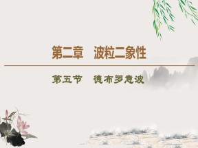 2019-2020学年粤教版选修3-5 第2章 第5节　德布罗意波 课件（44张）