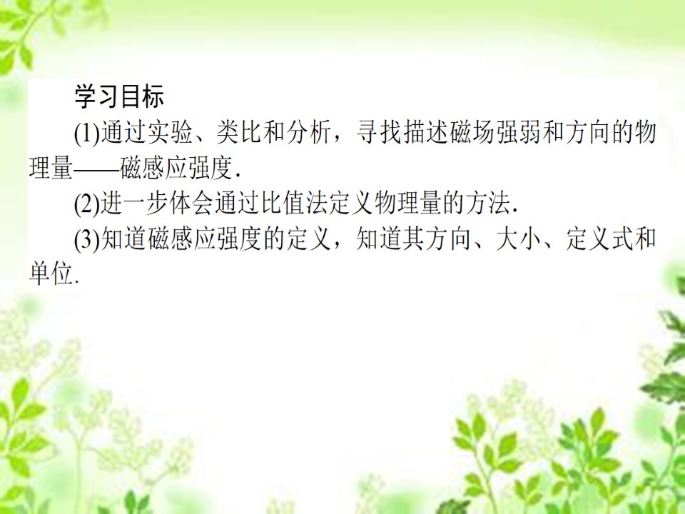 2019-2020学年人教版选修3-1 3.2 磁感应强度 课件（41张）第2页