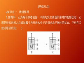 2019-2020学年  人教版  必修1 物质跨膜运输的实例习题    课件 （36张）