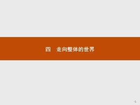 2019-2020学年人民版必修2 专题五　四　走向整体的世界 课件（15张）