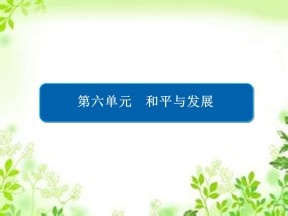 2019-2020学年人教版选修3 6-3 和平与发展：当今世界的主题 课件（25张）